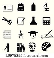 Education and school icons