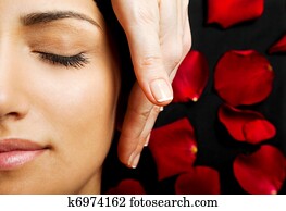 facial, energia, massagem