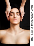 Femal facial massage