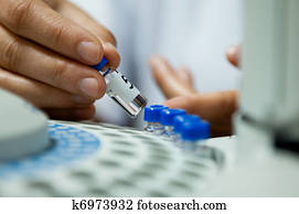 laboratory chromatograph experiment