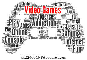 Video games word cloud