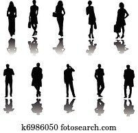 empresarios, con, sombra