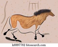 lascaux, cavalo