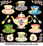 Victorian tea set Victorian tea set