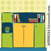 εσωτερικός, από, γραφείο