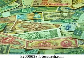 alt, brasilianisch, geld, in, papier