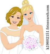 Bride and Mom
