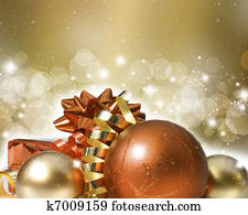 Christmas ornaments on decorative background Christmas ornaments on decorative background