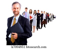 Group of business people. Isolated over white background Group of business people. Isolated over white background