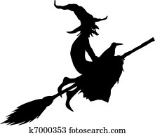 halloween witch silhouette halloween witch silhouette