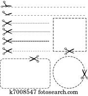Set of coupon borders Set of coupon borders