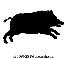 running sheep silhouette