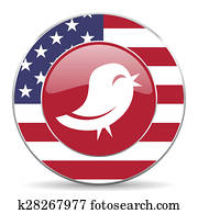 twitter american icon twitter american icon