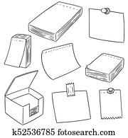 vector set of memo note vector set of memo note