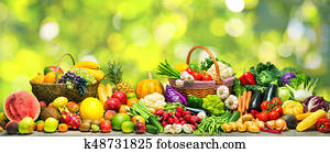 Vegetables and fruits background Vegetables and fruits background
