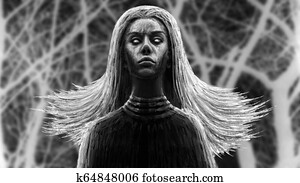 שחור, כוהן רוחות, woman.