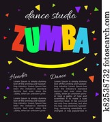 Bright vertical poster Design for dance Studio. Bright vertical poster Design for dance Studio.