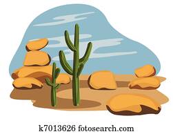 Cactus and Desert 