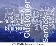 Customer service background concept Customer service background concept