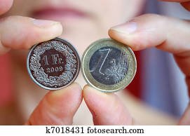 Euro and Swiss Franc