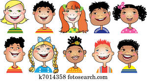 kindern, karikatur kindern, karikatur