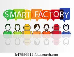 Smart Factory concept as vector illustration Smart Factory concept as vector illustration