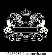 Vintage royal shield Vintage royal shield