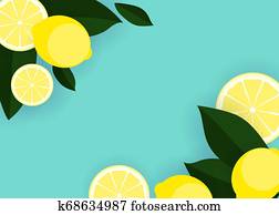 Abstract Lemon Background Illustration Abstract Lemon Background Illustration