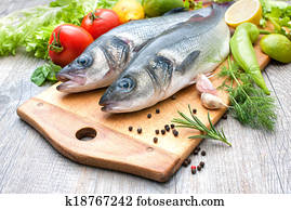 fresco, inteiro, basses mar