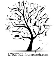 furcsa, fa, noha, kutyák, képben látható, elágazik, helyett, -e, tervezés