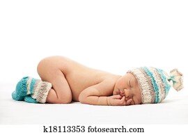 Newborn baby boy asleep Newborn baby boy asleep