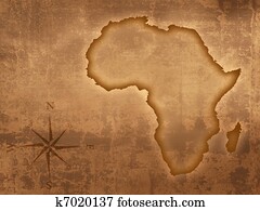 Old style Africa map Old style Africa map