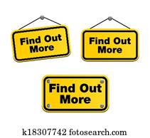 vinden, uit, meer, -, gele, tekens