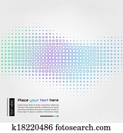 Abstract technology background with square shapes