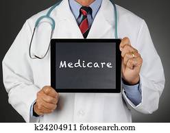 Doctor With Tablet Computer Medicare