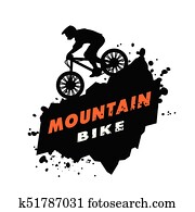 mountain-bike, versuche, emblem. mountain-bike, versuche, emblem.