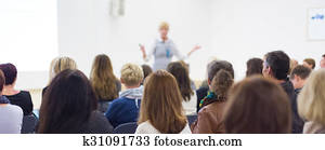 Audience in the lecture hall. Audience in the lecture hall.