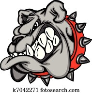 bulldogge, maskottchen, karikatur, gesicht bulldogge, maskottchen, karikatur, gesicht