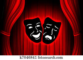 red theater stage red theater stage