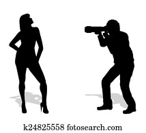 silhouette of photographer silhouette of photographer