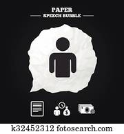 Bank loans icons. Fill document and get money.