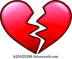 Broken heart icon Broken heart icon