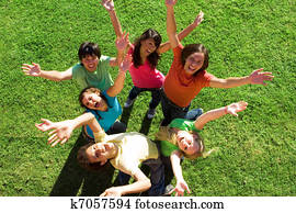 diverse group of happy teens diverse group of happy teens