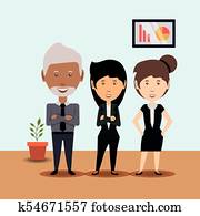 forretning, karakter, design