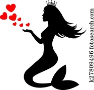 mermaid silhouette mermaid silhouette
