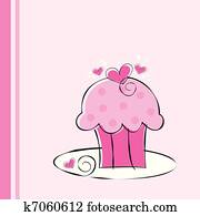Cute Pink Cupcake Cute Pink Cupcake
