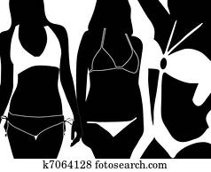 frauen, bikini frauen, bikini