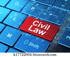 Law concept: Civil Law on computer keyboard background Law concept: Civil Law on computer keyboard background
