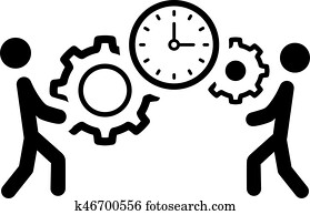 Project Management Icon. Flat Design. Project Management Icon. Flat Design.
