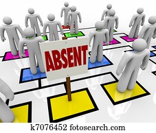 Absent Person on Organizational Chart - Lateness or Tardiness